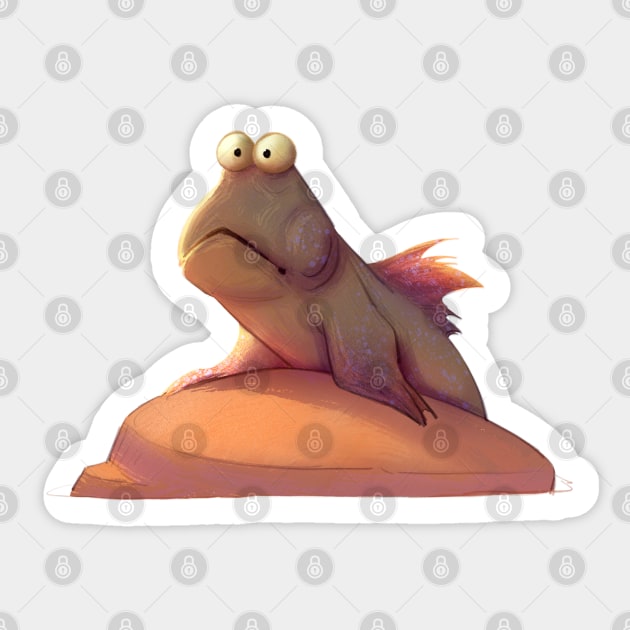 Mudskipper Sticker by PaulaBS